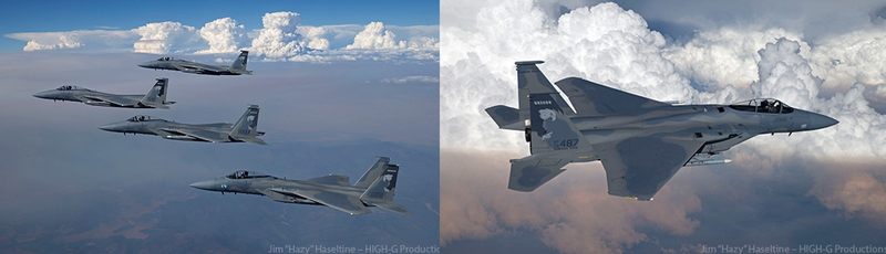 Illustration for article titled These Photos Of F-15s Flying Near Towering Forest Fires Are Totally Nuts